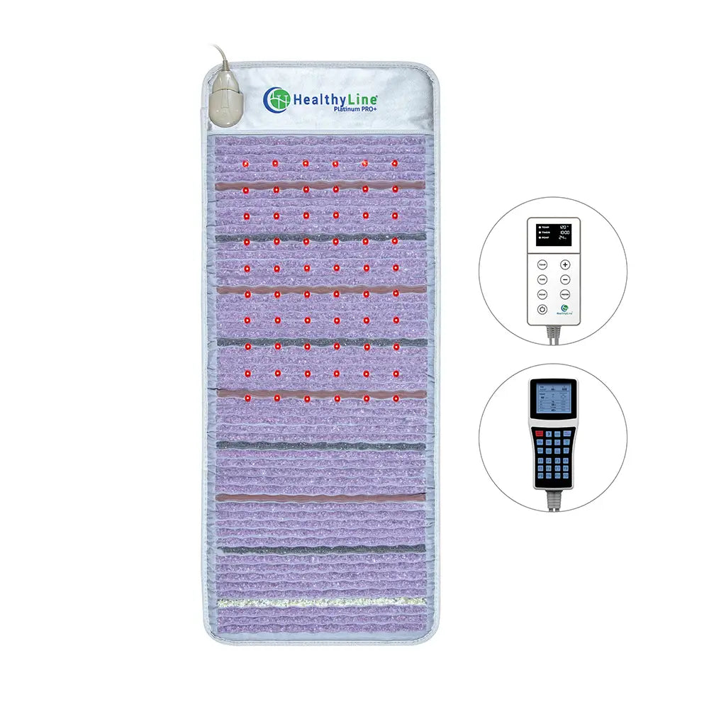HealthyLine Platinum Mat™ Full Short 6024 Firm | Photon Advanced PEMF InfraMat Pro® Far Infrared Heating Mat - Platinum-6024-PhP-adv