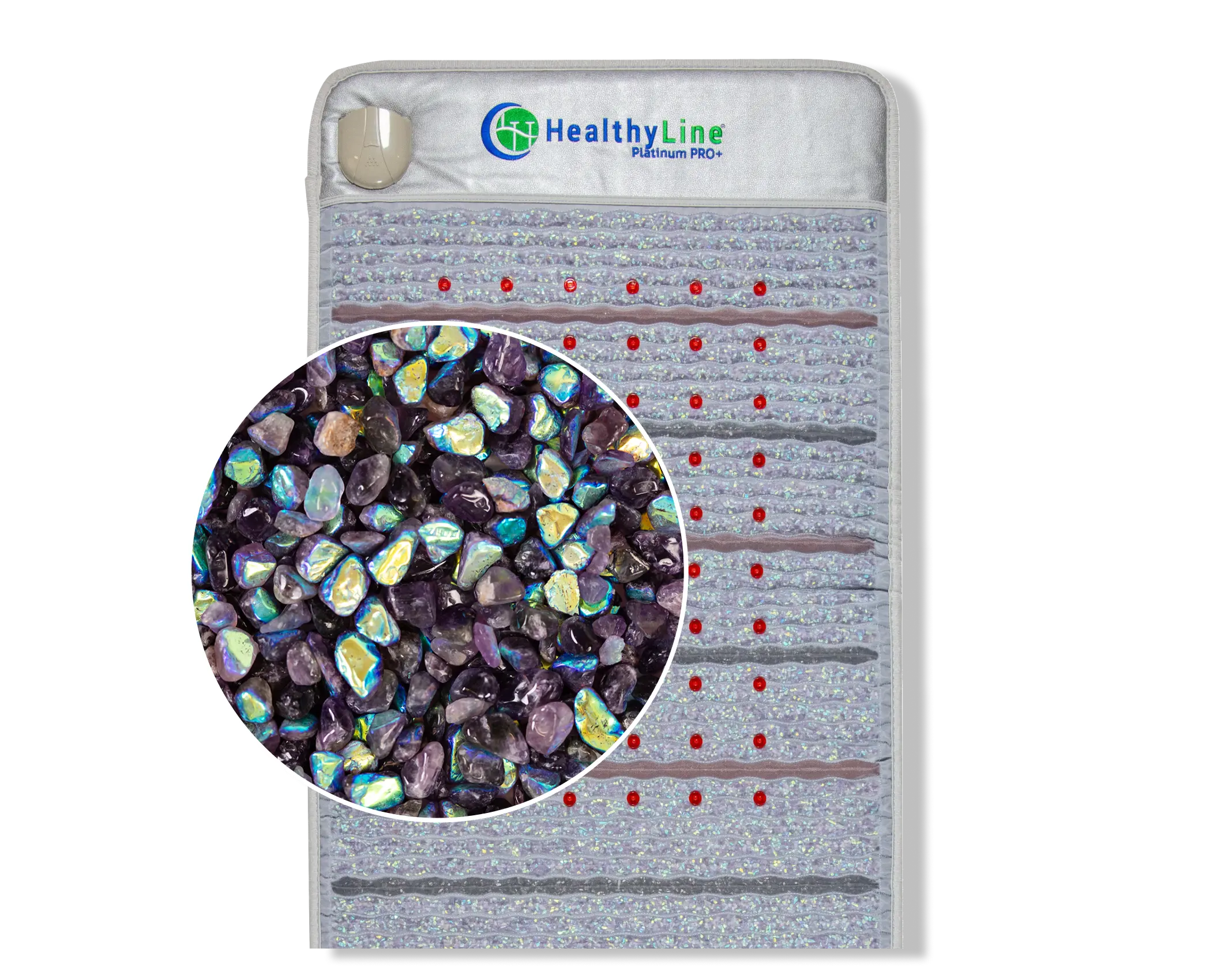 HealthyLine Platinum Aura Mat Full Pro PLUS 7428 Firm | Photon Advanced PEMF InfraMat Pro® Far Infrared Heating Mat - Platinum-7428Au-PhP-adv