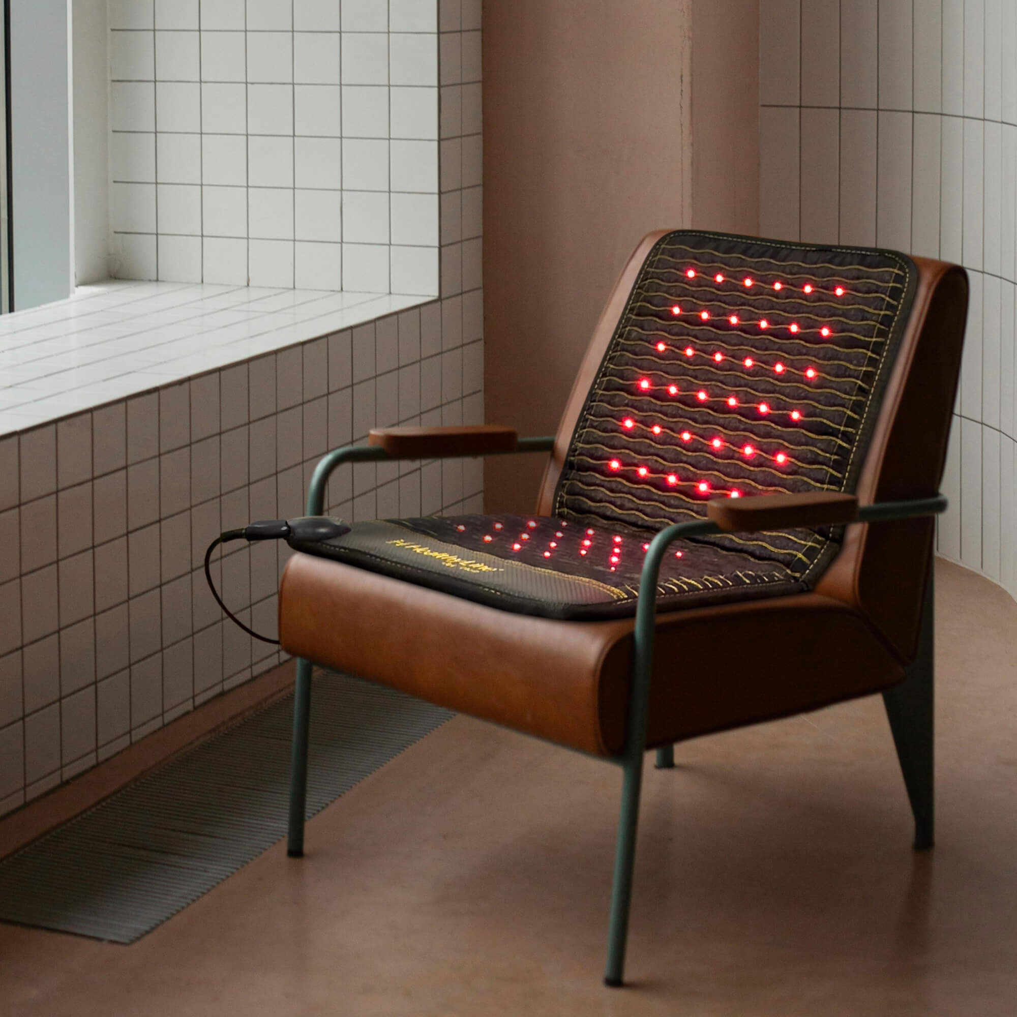 HealthyLine Jet Chair 4018 Firm | Photon PEMF InfraMat Pro® Far Infrared Heating Mat - Jet-Chair-4018-PhP