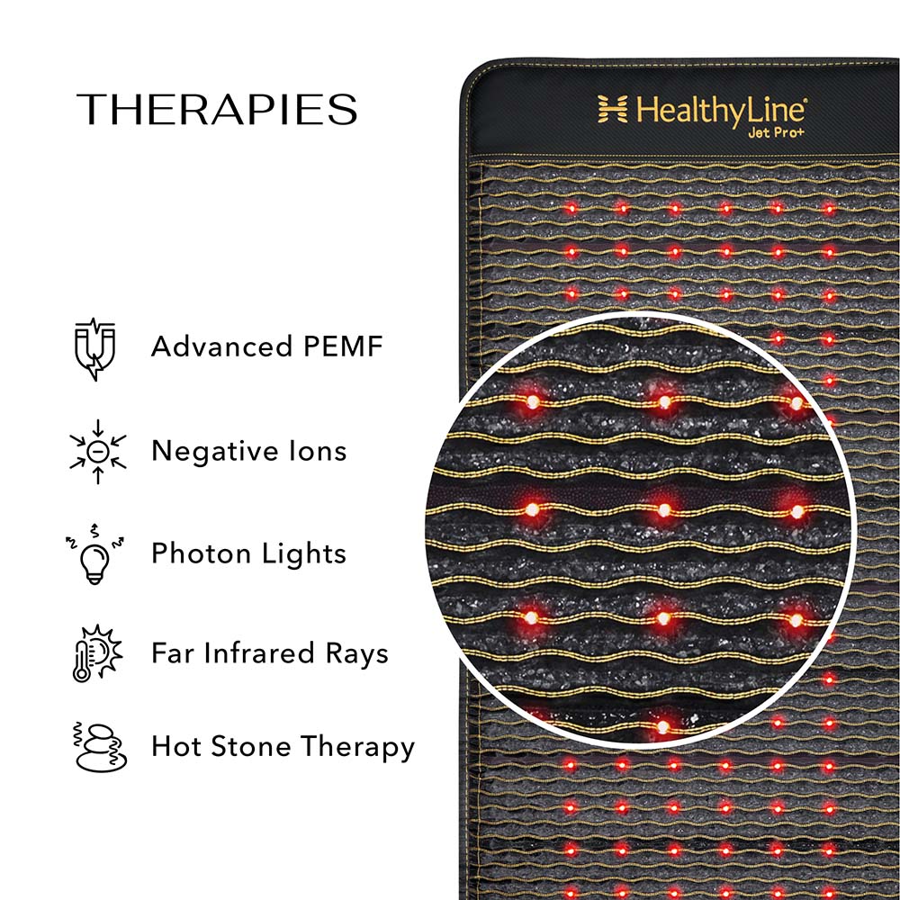 HealthyLine Jet Chair 4018 Firm | Photon PEMF InfraMat Pro® Far Infrared Heating Mat - Jet-Chair-4018-PhP