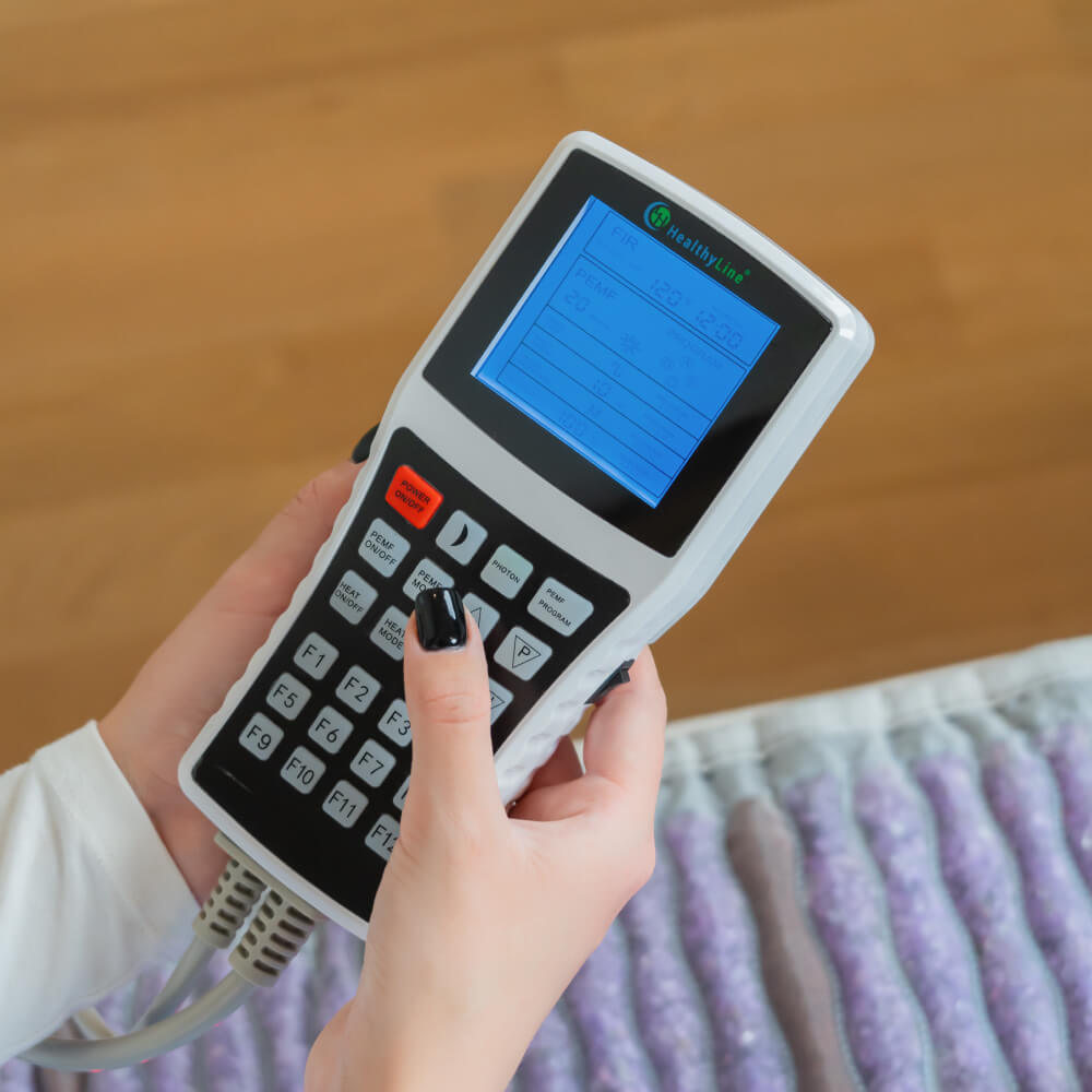 HealthyLine Platinum Mat™ Full Pro PLUS 7428 Firm | Photon Advanced PEMF InfraMat Pro® Far Infrared Heating Mat - Platinum-7428-PhP-adv