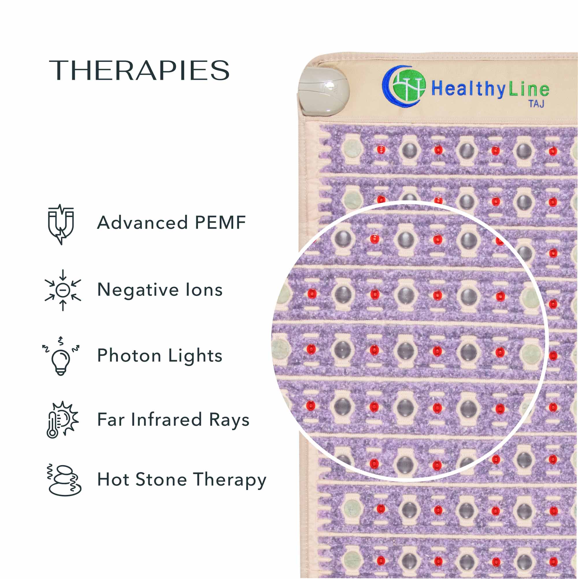 HealthyLine 360 Wrap Set TAJ (New Edition) & SOFT Full 7224 | Photon PEMF InfraMat Pro® - 360-TAJ-7224-PhP