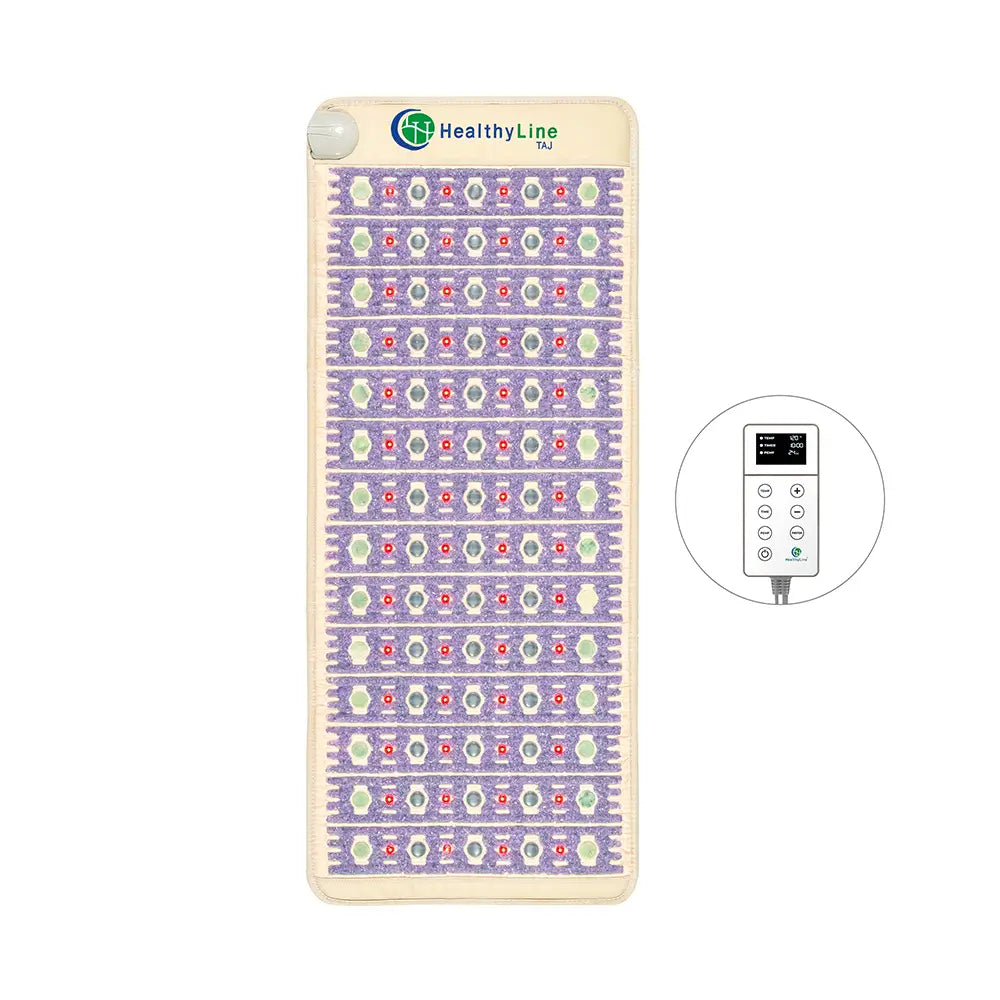 HealthyLine TAJ-Mat™ Full Short 6024 Firm | Photon PEMF InfraMat Pro® Far Infrared Heating Mat - TAJ-6024-PhP