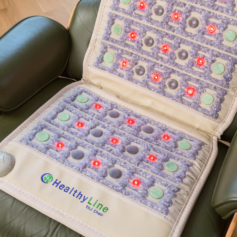 HealthyLine TAJ-Mat™ Chair 4018 Firm | Photon PEMF InfraMat Pro® Far Infrared Heating Mat - TAJ-Chair-4018-PhP