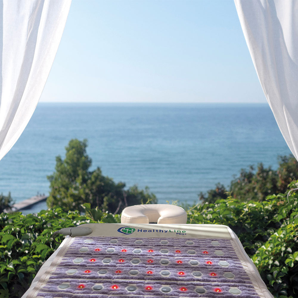HealthyLine TAJ-Mat™ Full Short 6024 Firm | Photon PEMF InfraMat Pro® Far Infrared Heating Mat - TAJ-6024-PhP
