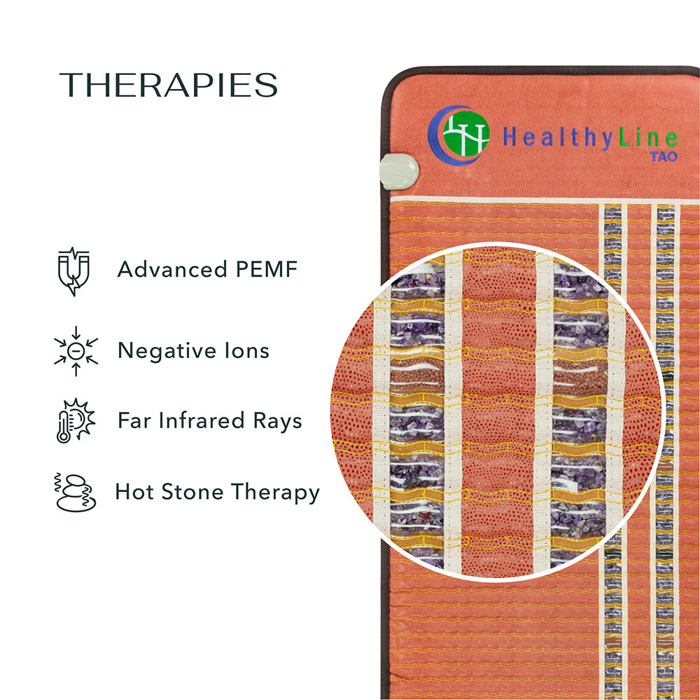 HealthyLine TAO-Mat® Chair 4018 Firm | PEMF InfraMat Pro® Far Infrared Heating Mat - TAO-Chair-4018-P