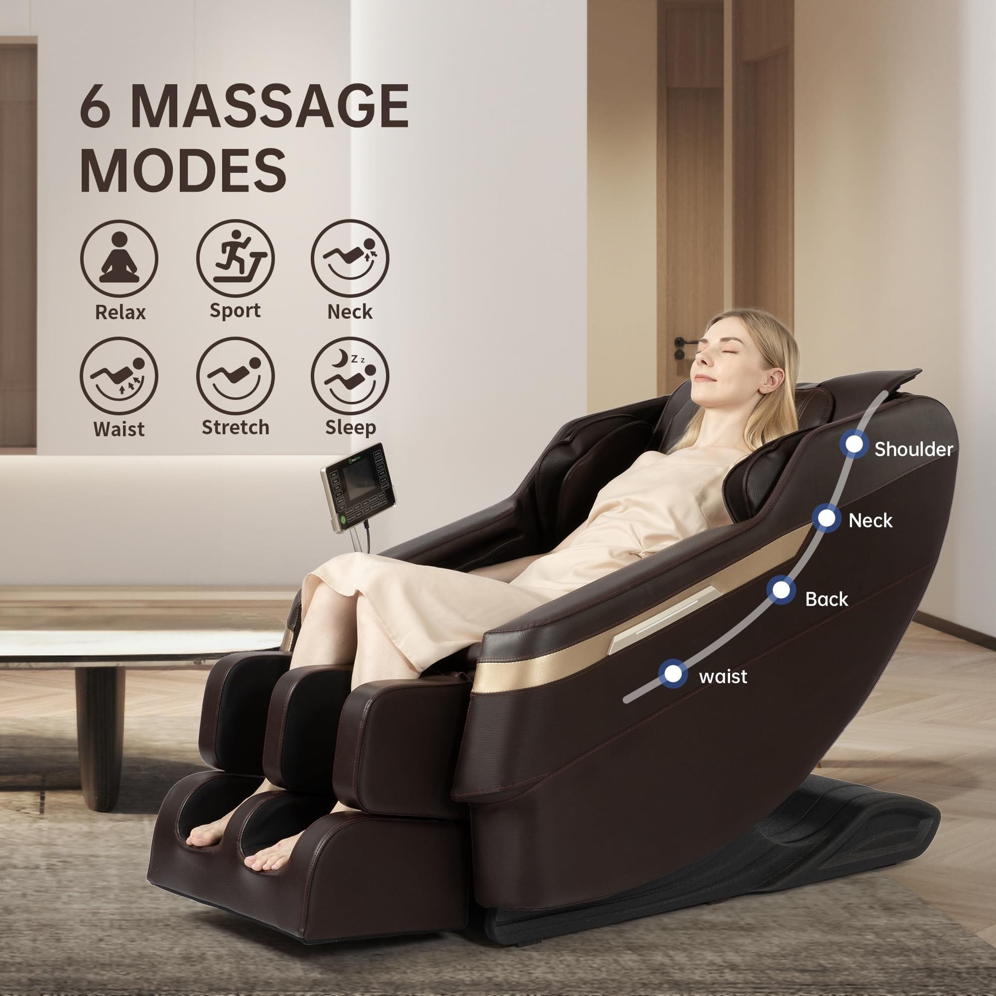 BS-02 Massage Chair Brown