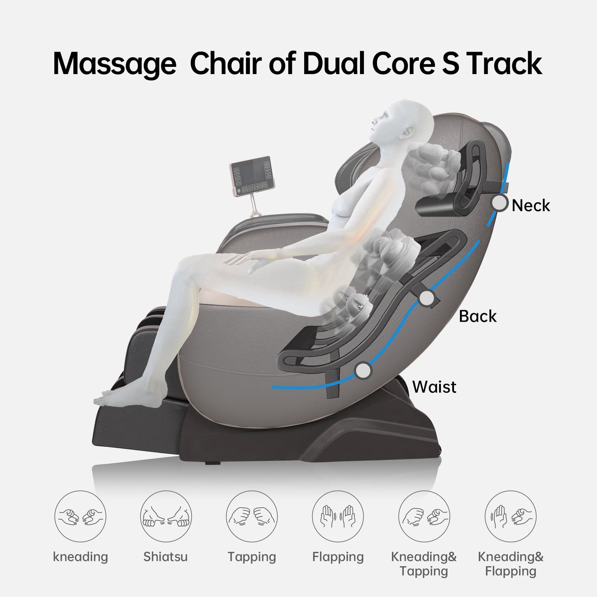 Favor-03 ADV 2D Massage Chair Black