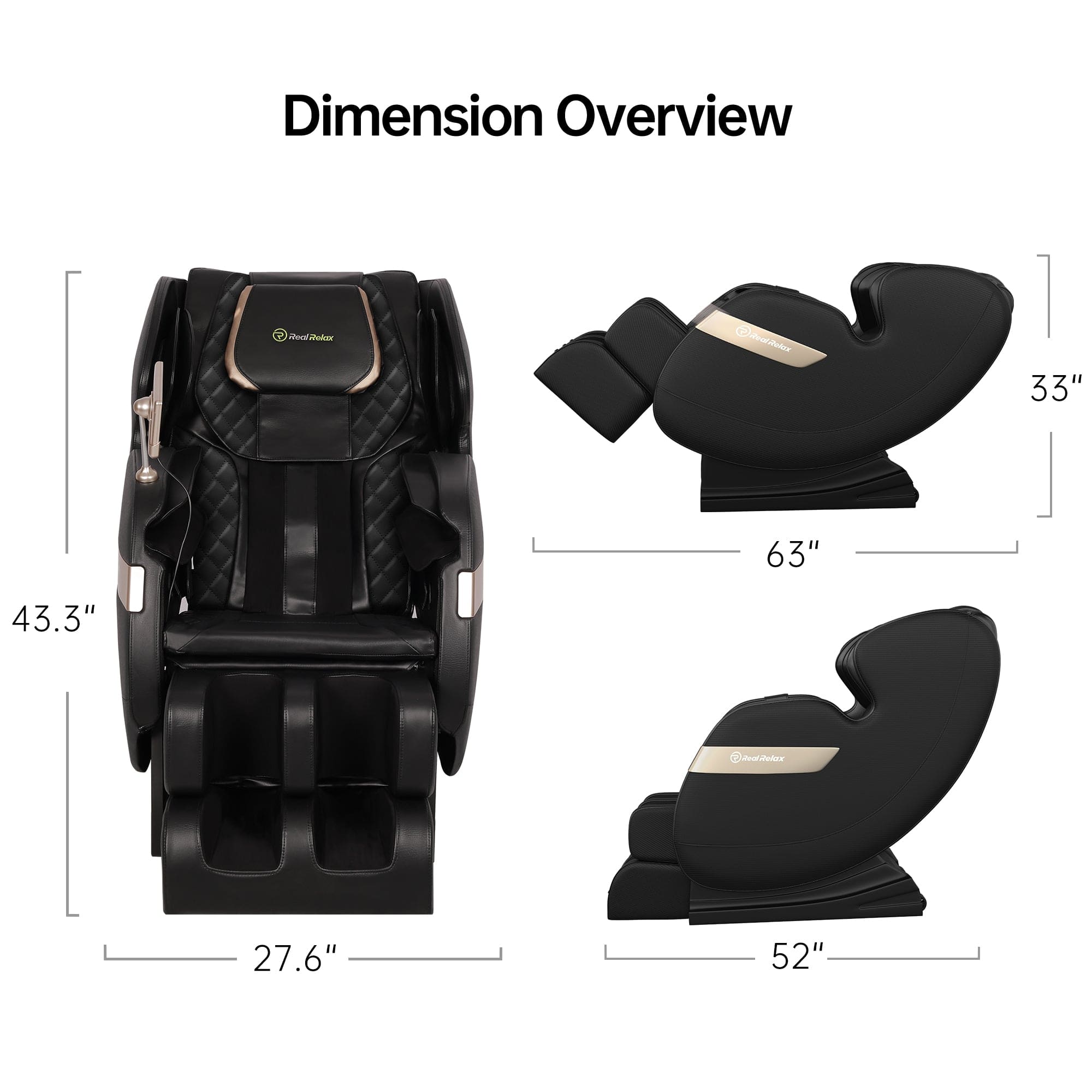 Favor-03 ADV 2D Massage Chair Black