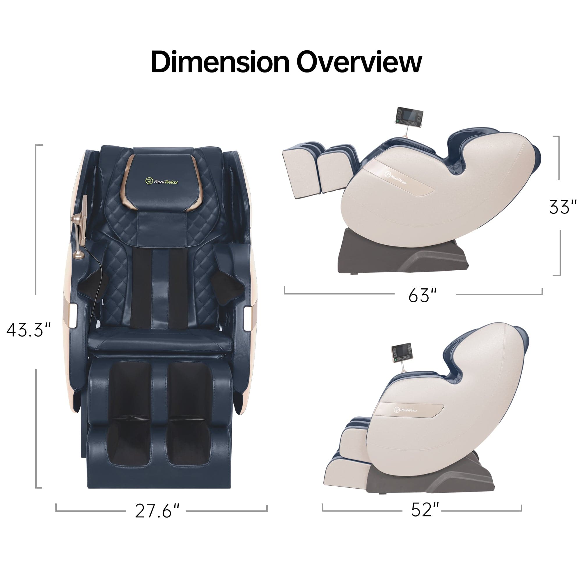 Favor-03 2D ADV Massage Chair Blue