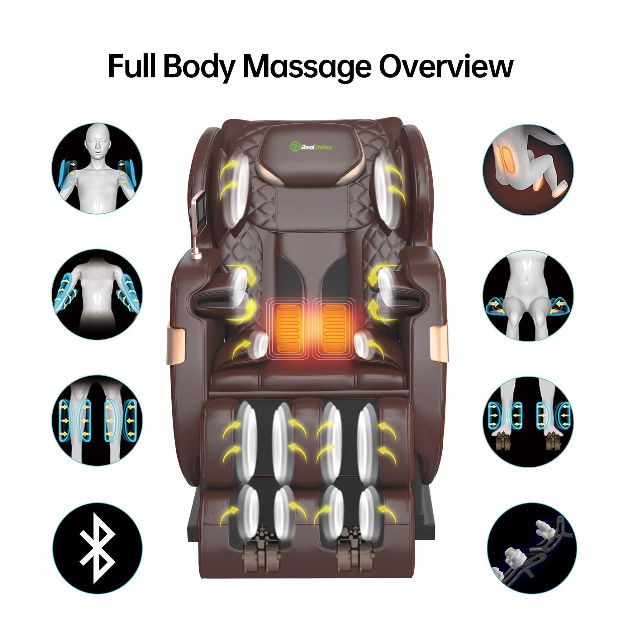Favor-03 ADV 2D Massage Chair Brown