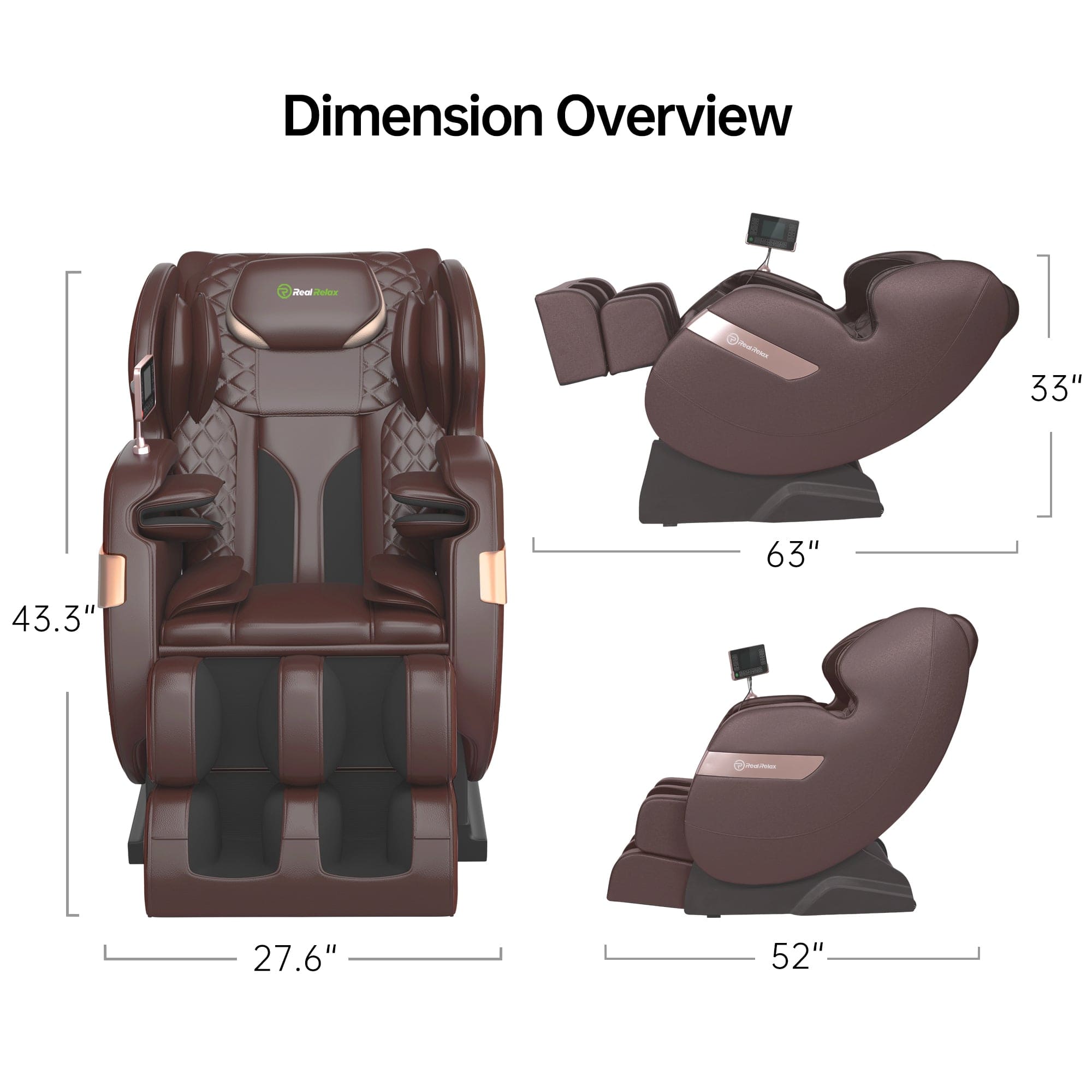Favor-03 ADV 2D Massage Chair Brown