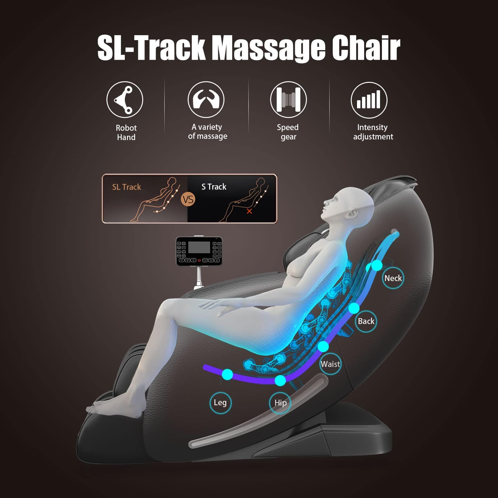Favor-06 3D Massage Chair Black
