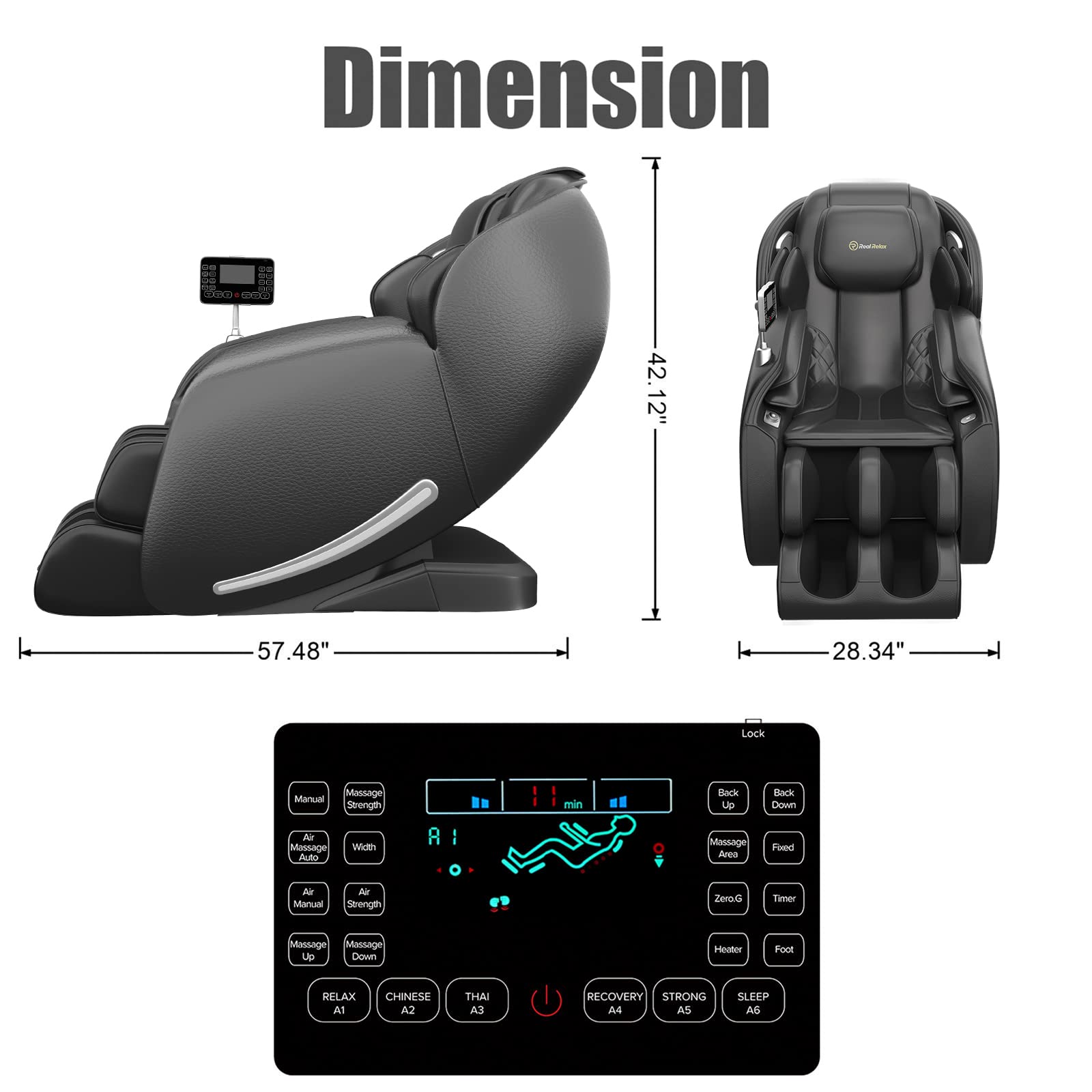 Favor-06 3D Massage Chair Black