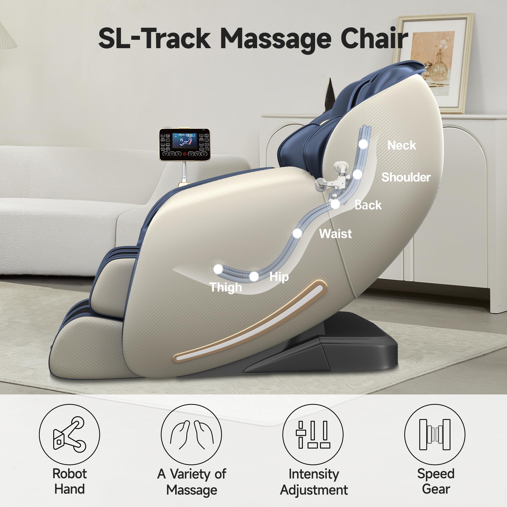 Favor-06 3D Massage Chair Blue