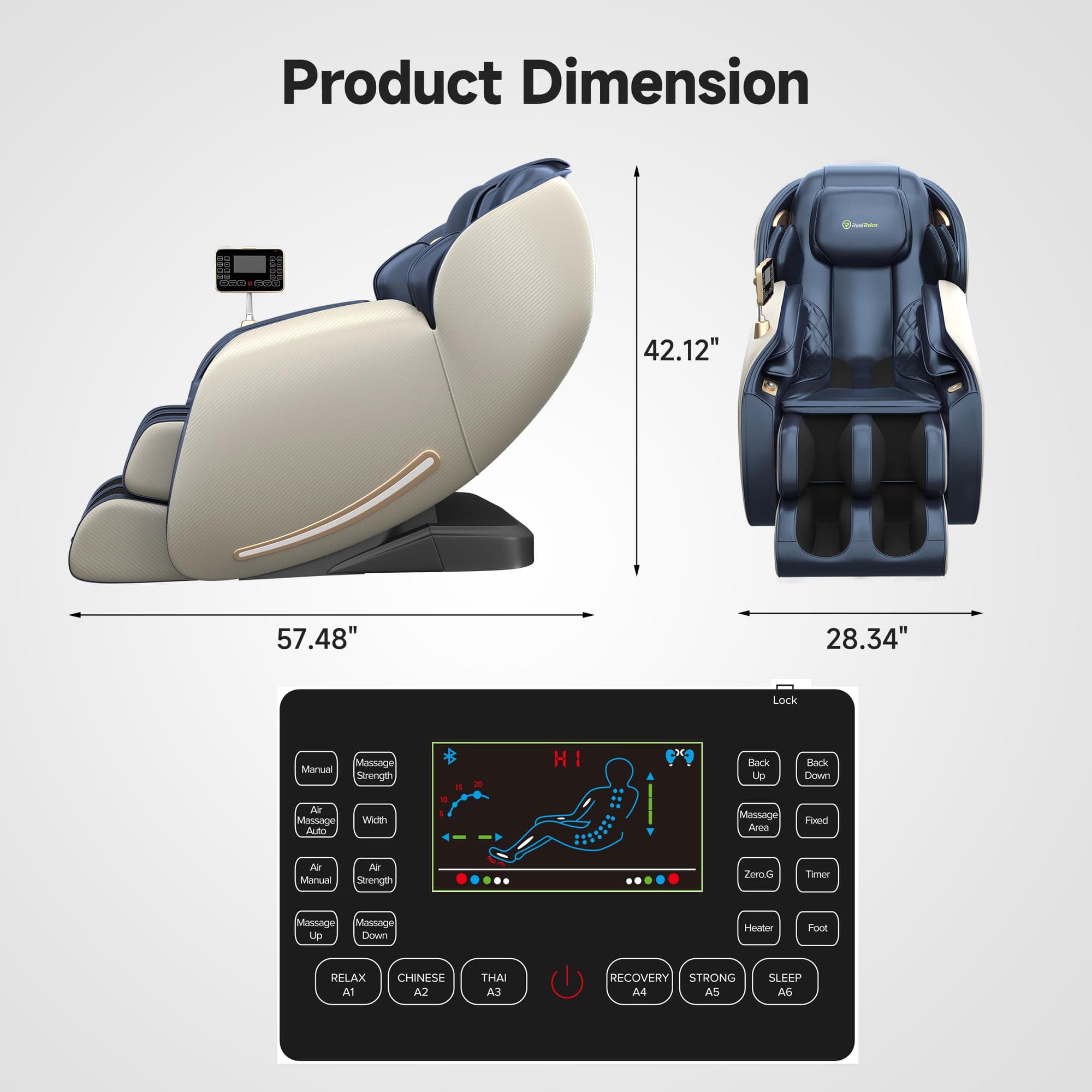 Favor-06 3D Massage Chair Blue