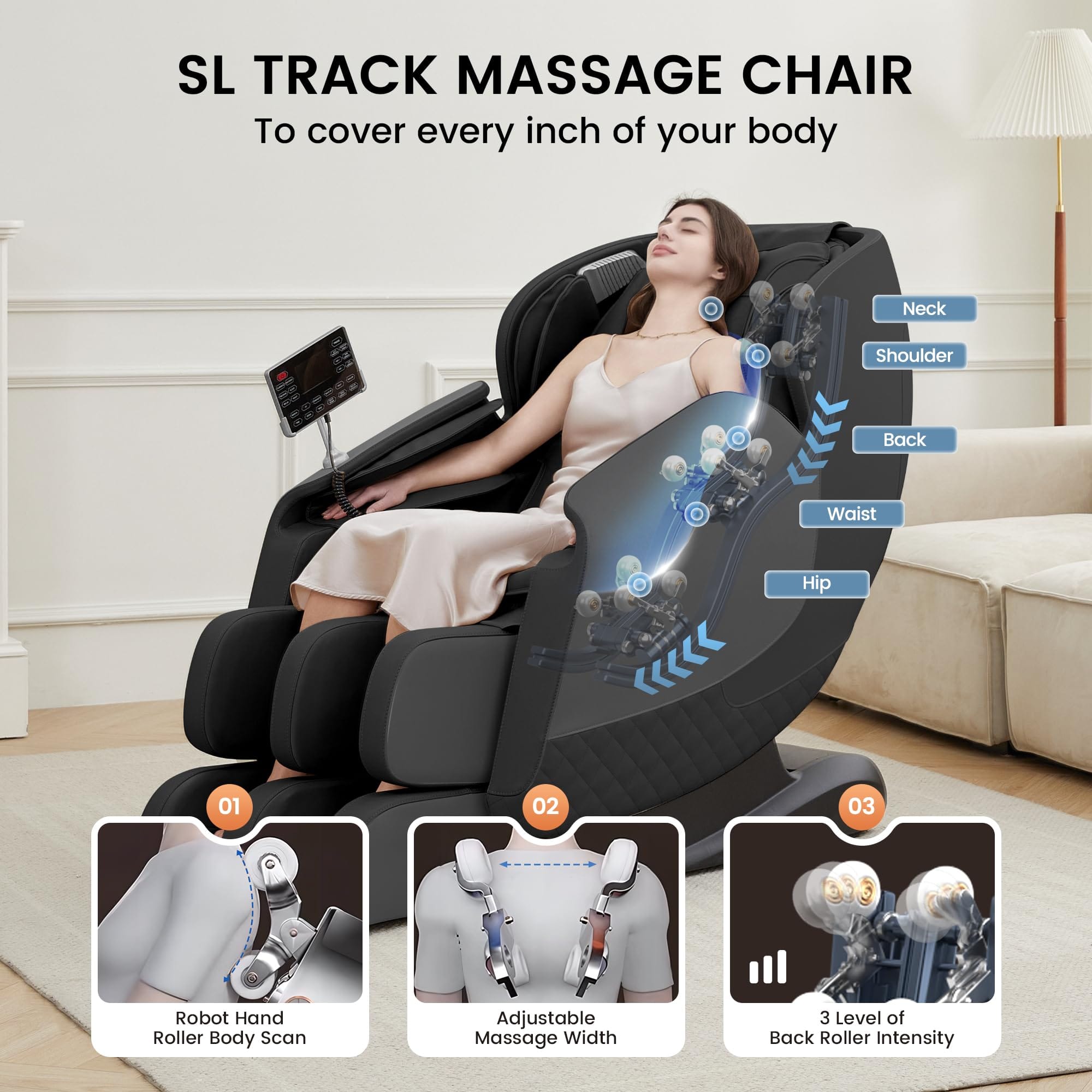 Favor-11 3D Massage Chair Black