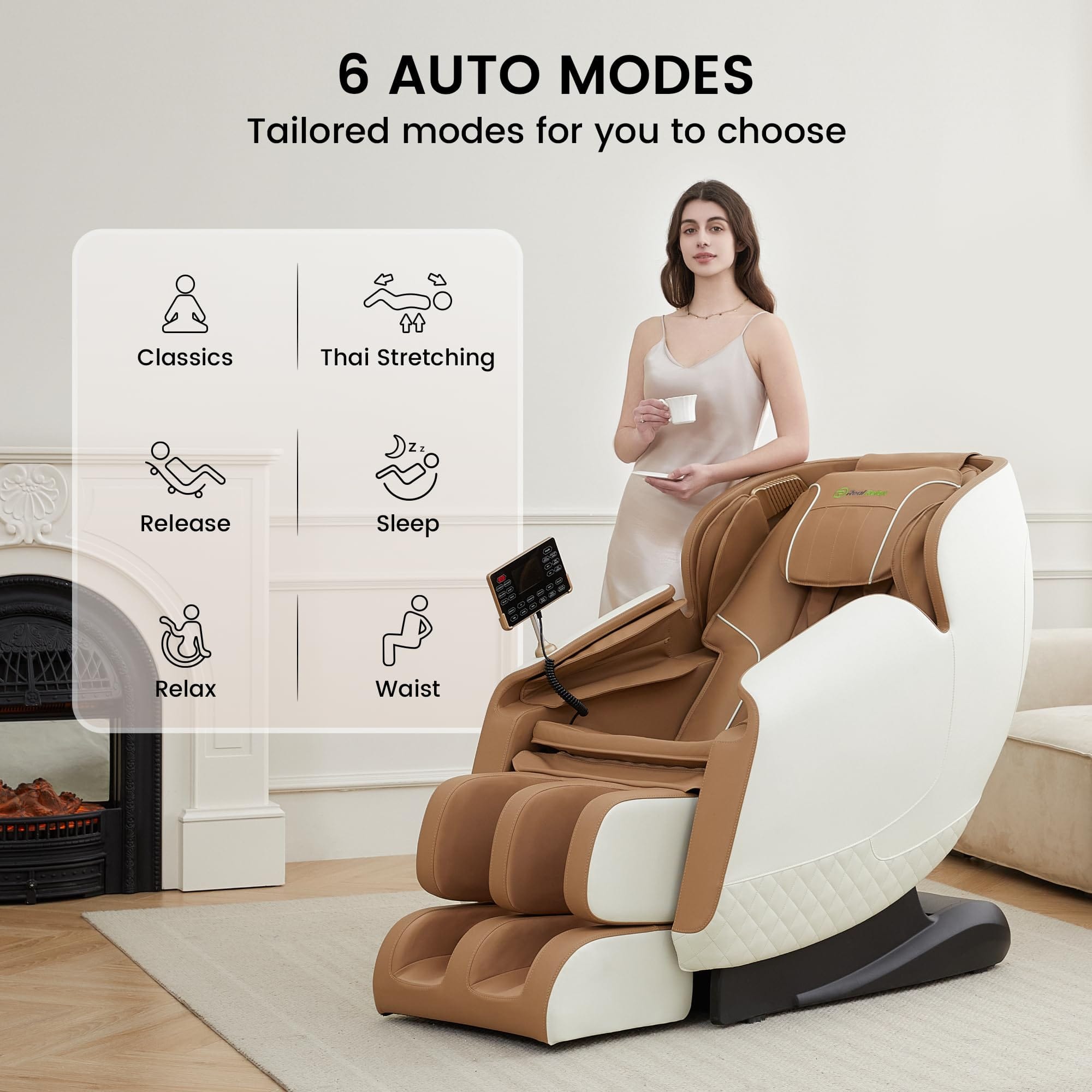 Favor-11 3D Massage Chair Khaki