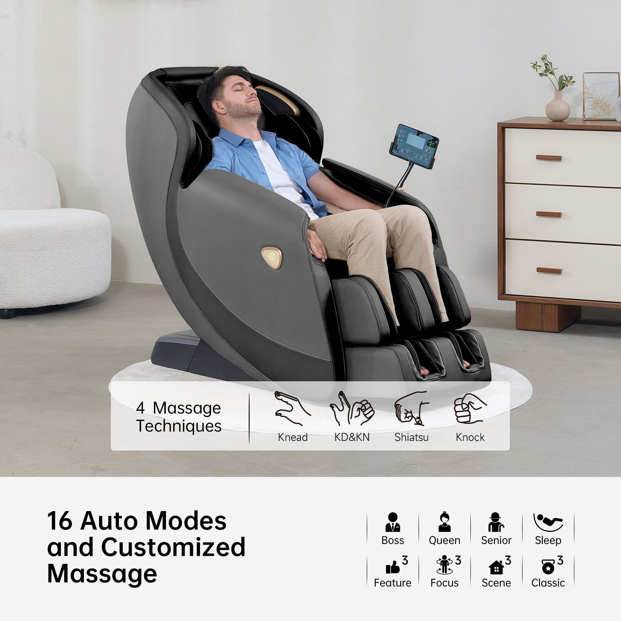 Favor-21 3D Massage Chair Black