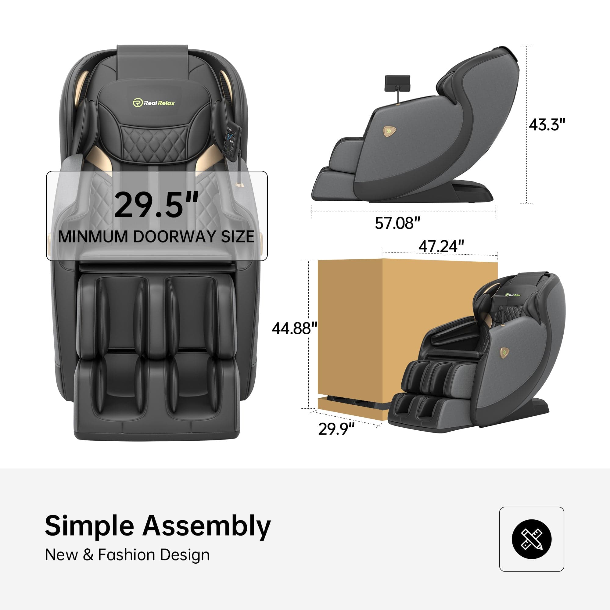 Favor-21 3D Massage Chair Black