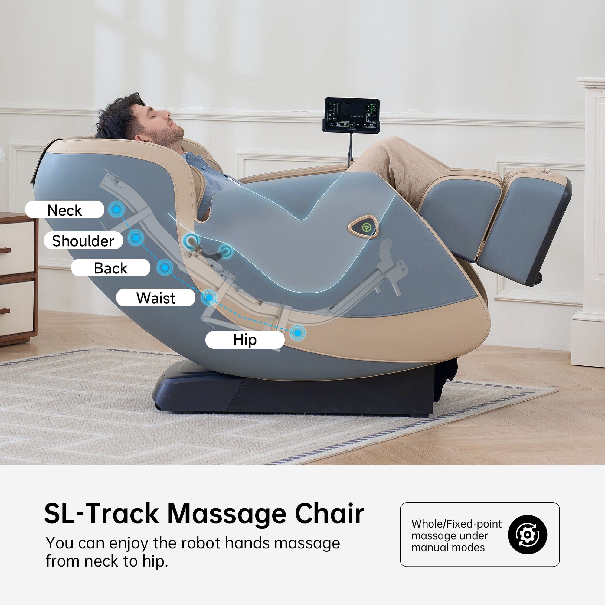 Favor-21 3D Massage Chair Blue