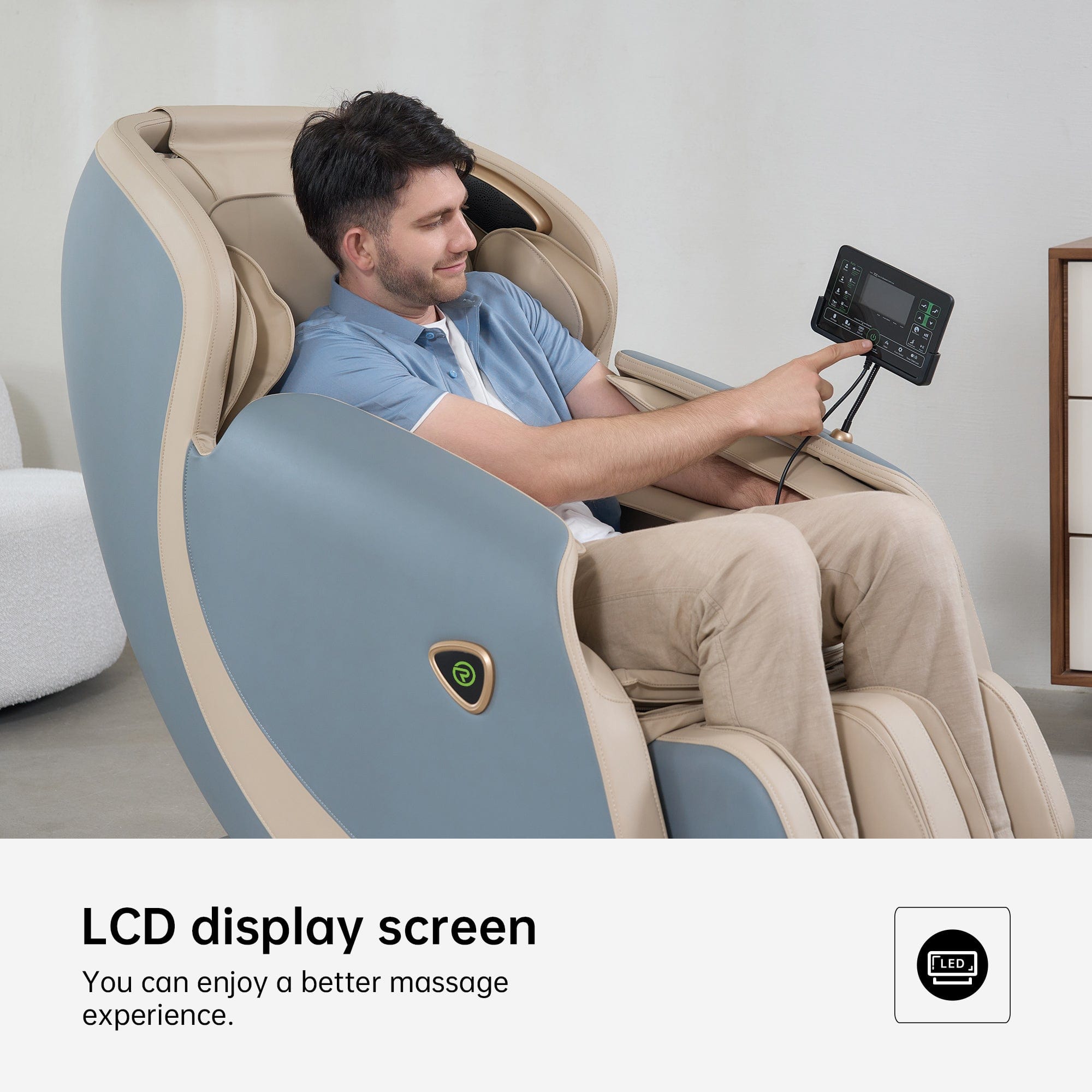 Favor-21 3D Massage Chair Blue