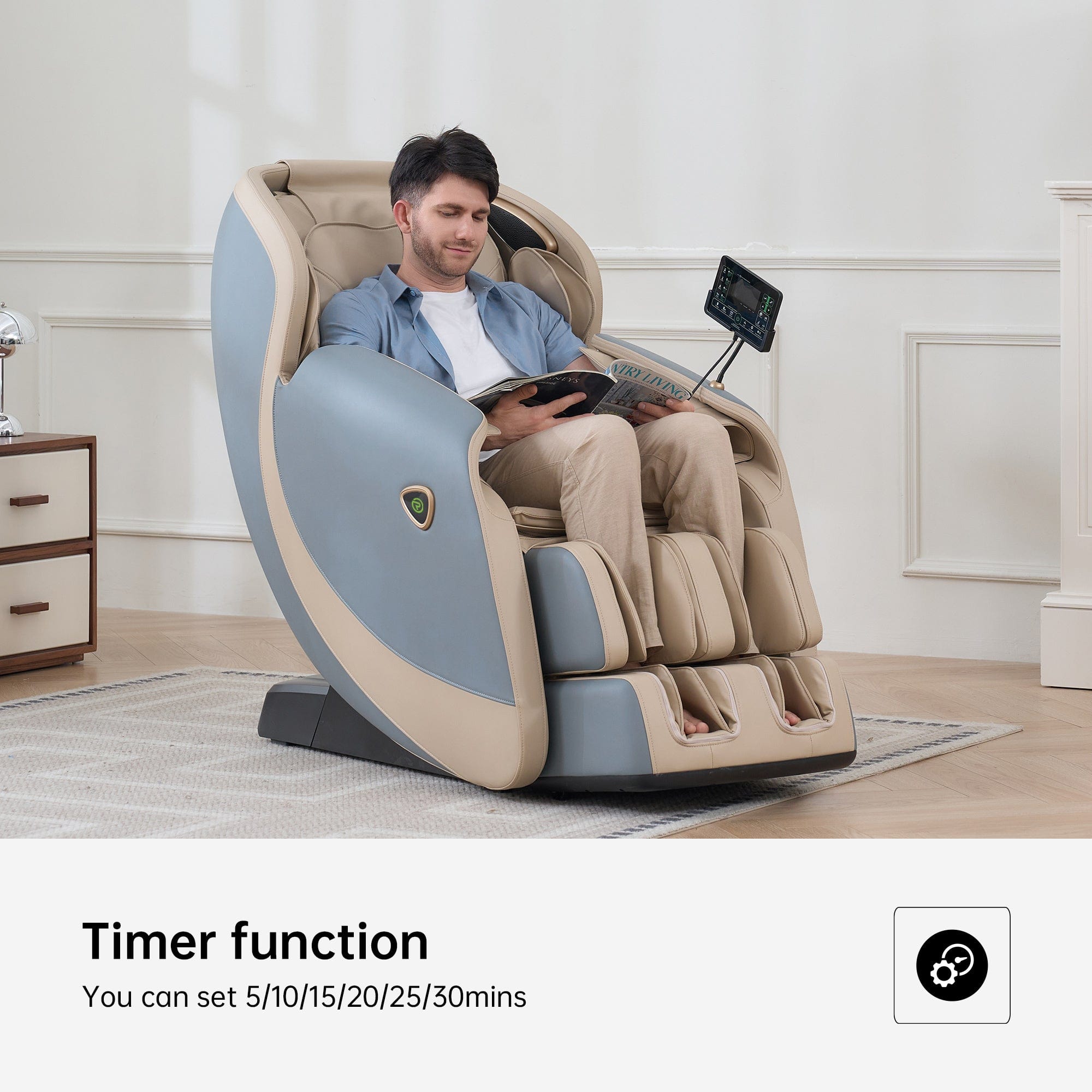 Favor-21 3D Massage Chair Blue