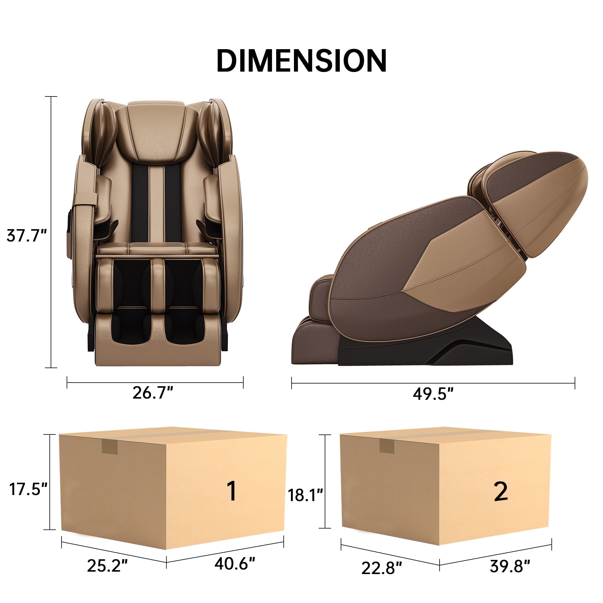 MM450 Massage Chair Brown