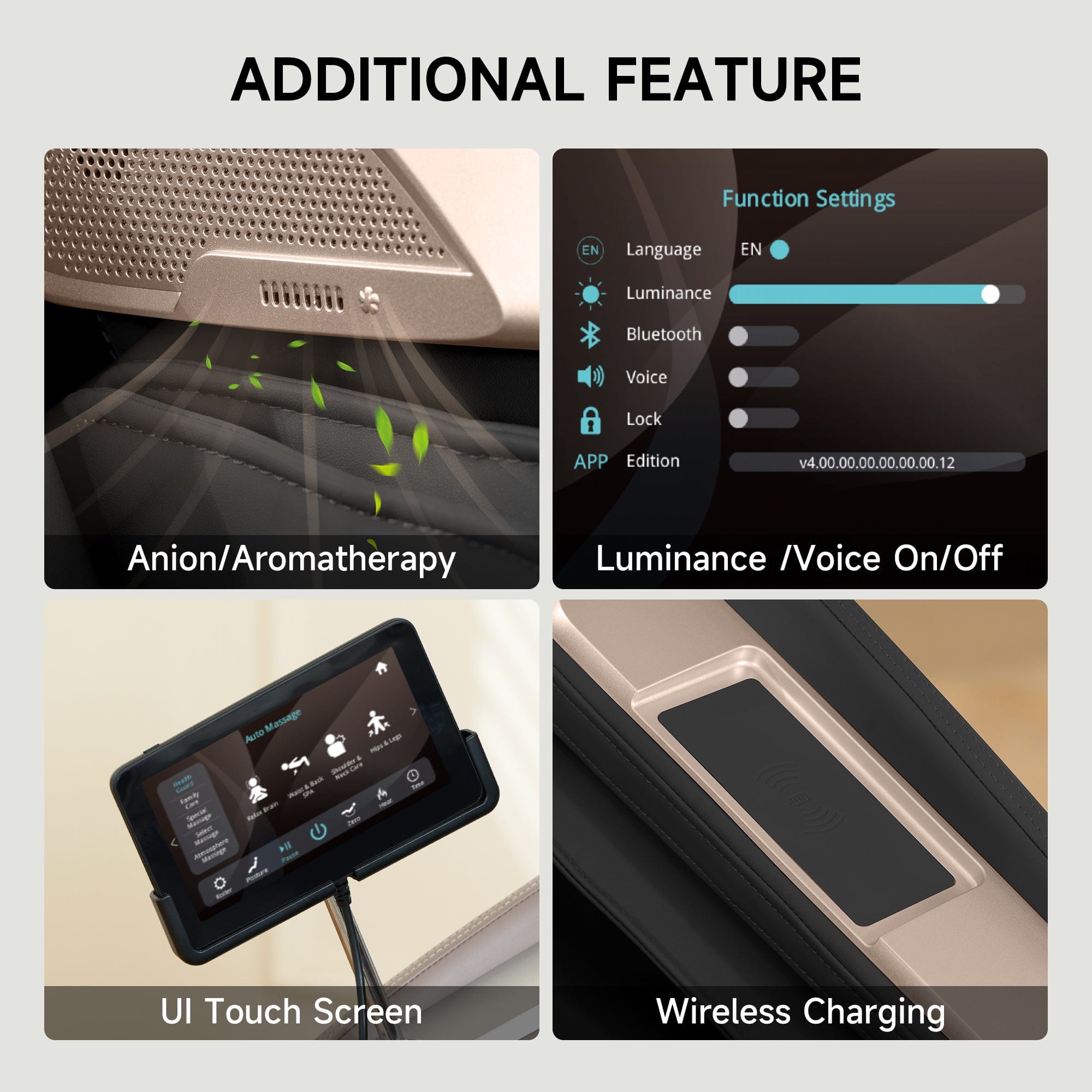 PS5200 4D Massage Chair Black