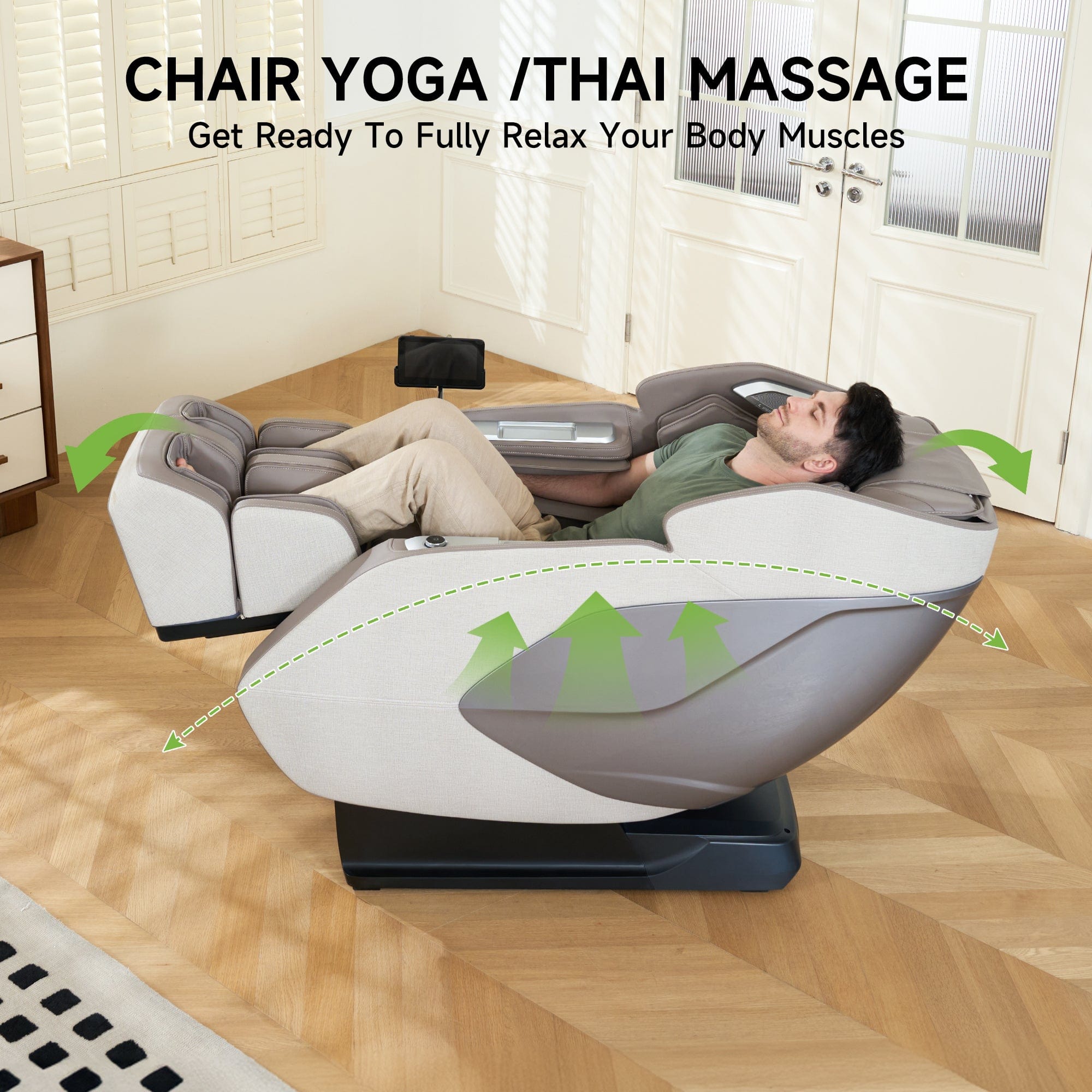 PS5200 4D Massage Chair Khaki