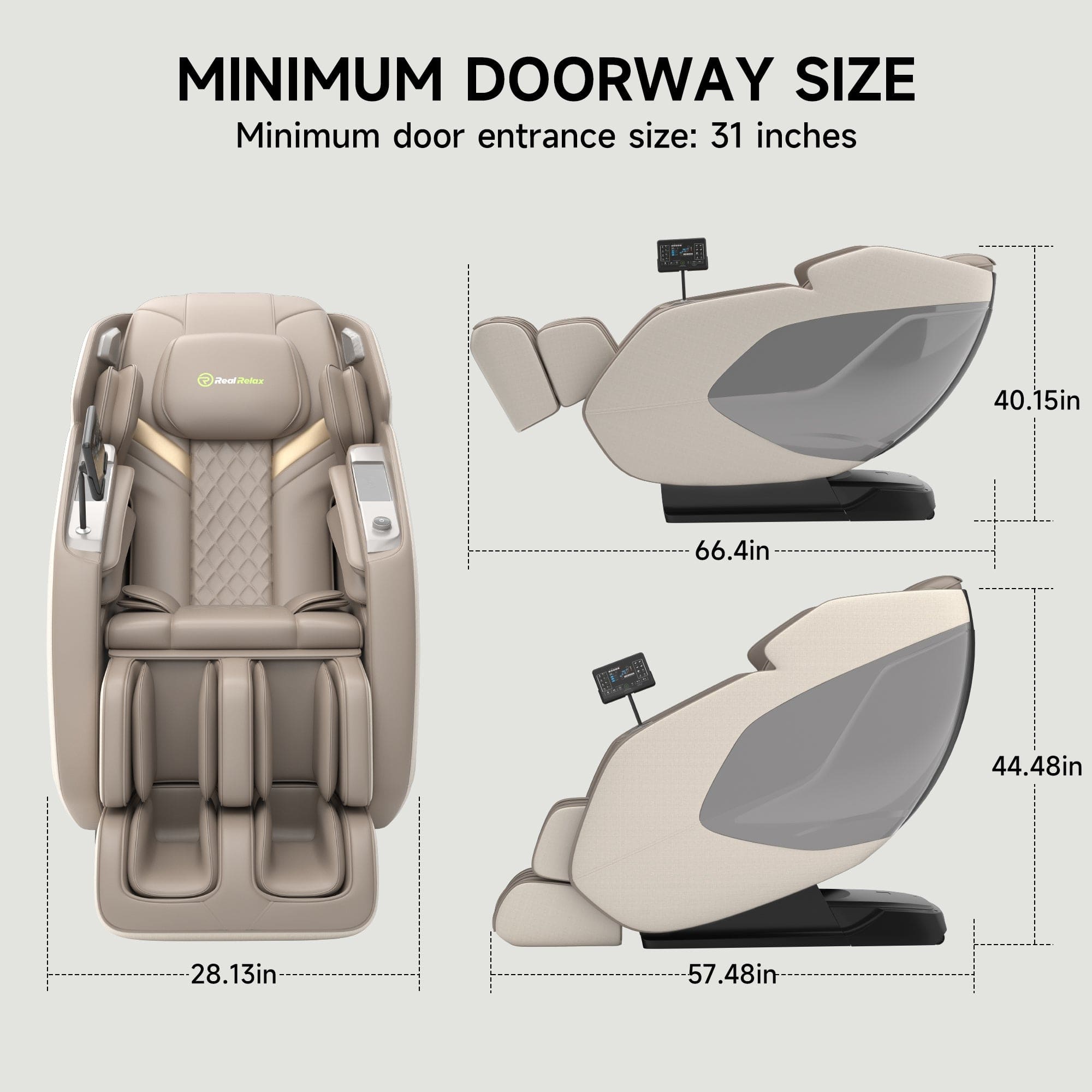 PS5200 4D Massage Chair Khaki