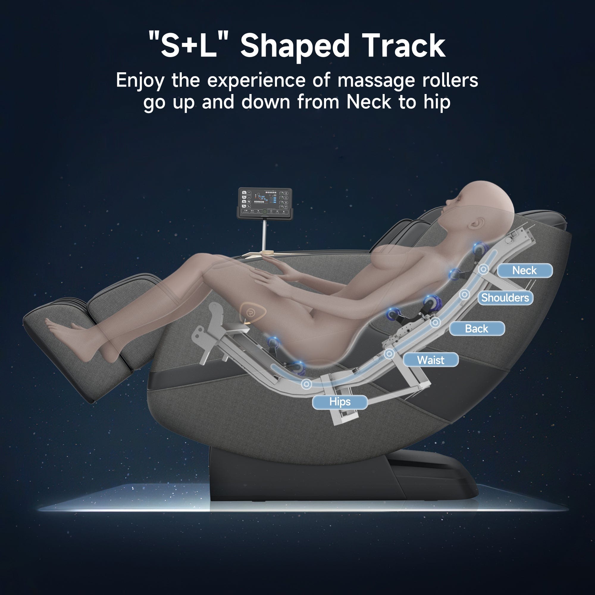 PS5100 4D Massage Chair Black