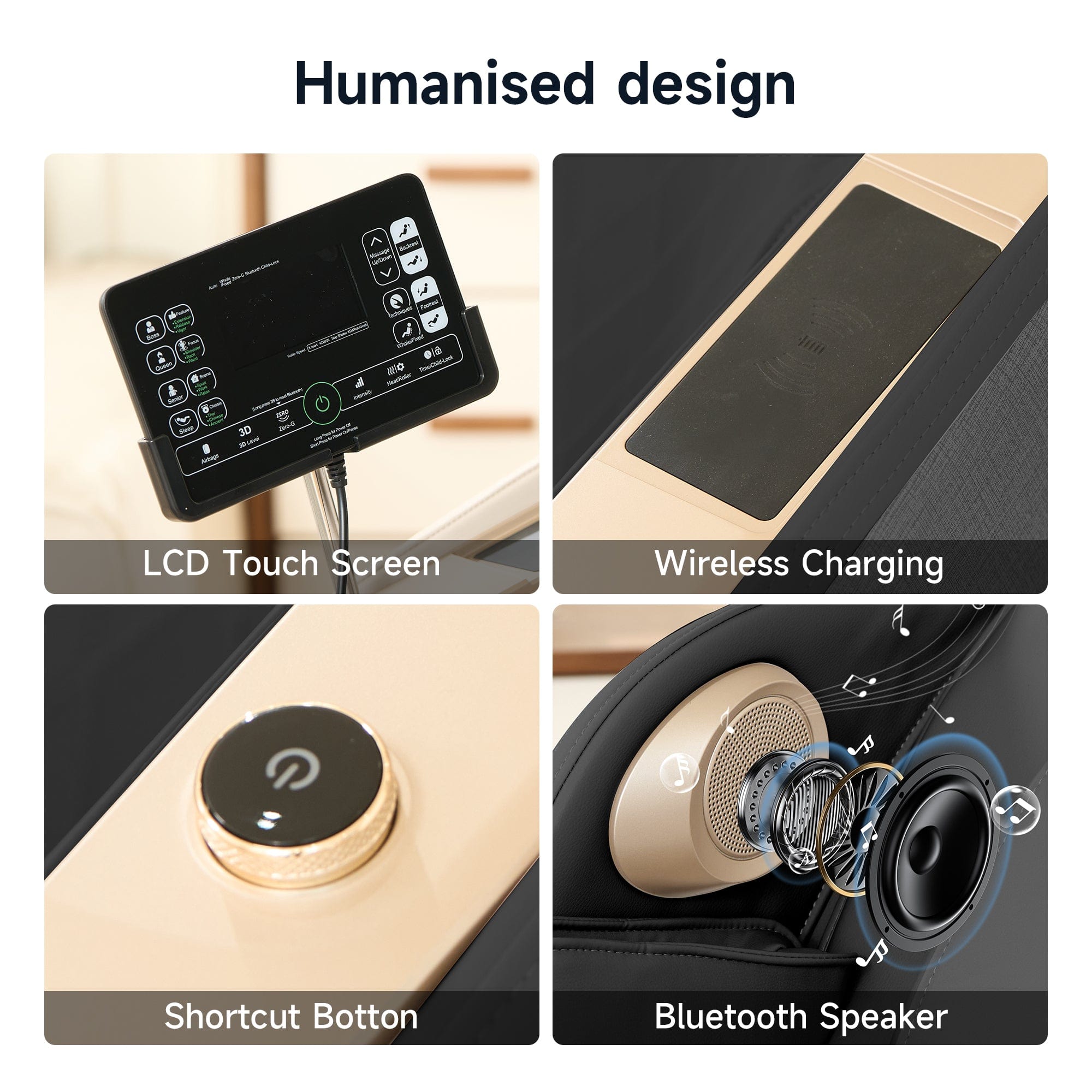 PS5100 4D Massage Chair Brown