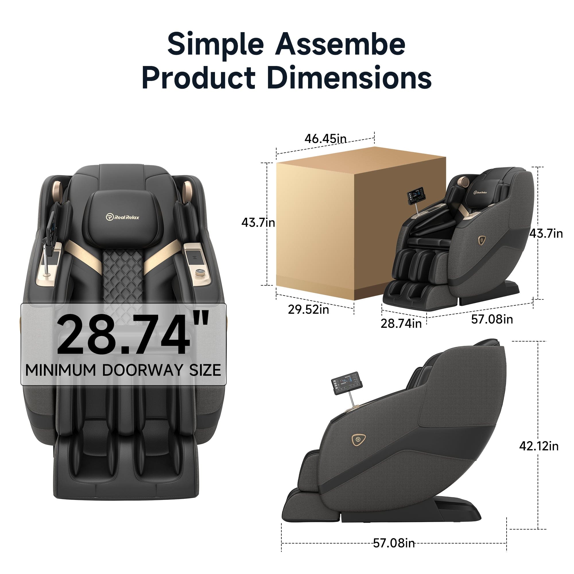 PS5100 4D Massage Chair Brown