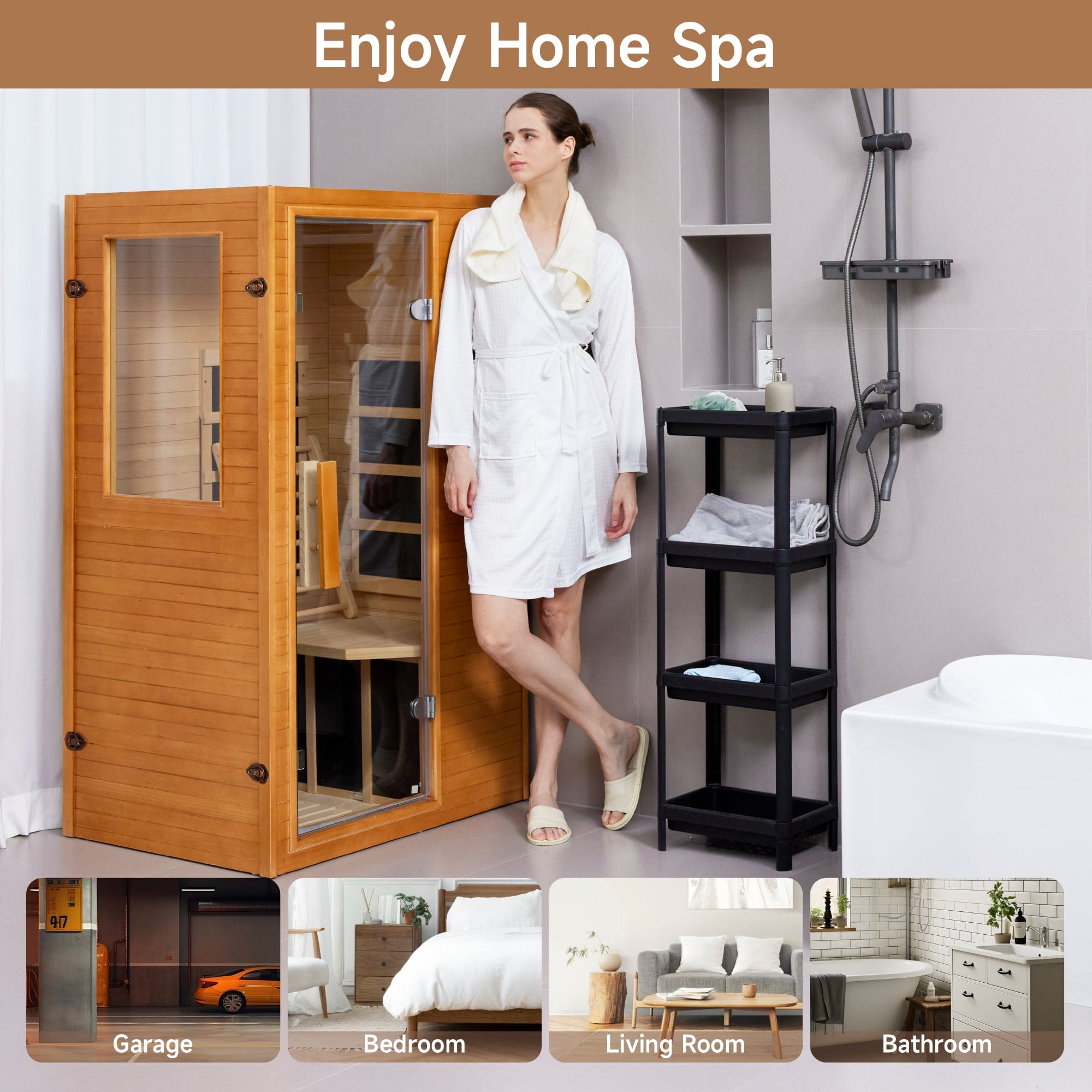 1 Person Infrared Sauna For Indoor
