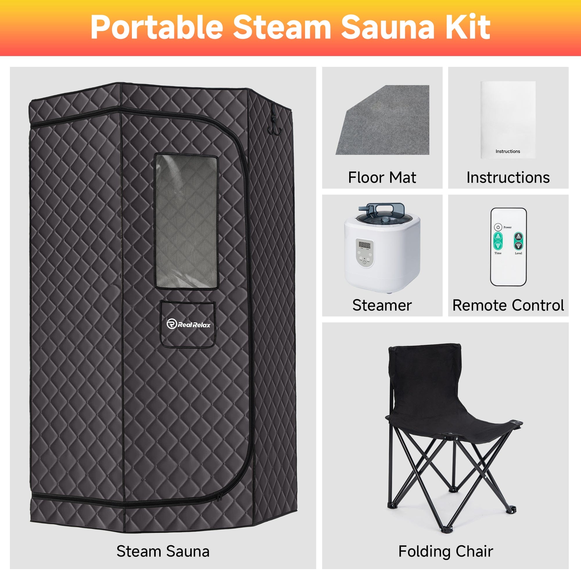 1-2 Person Portable Steam Sauna For Indoor