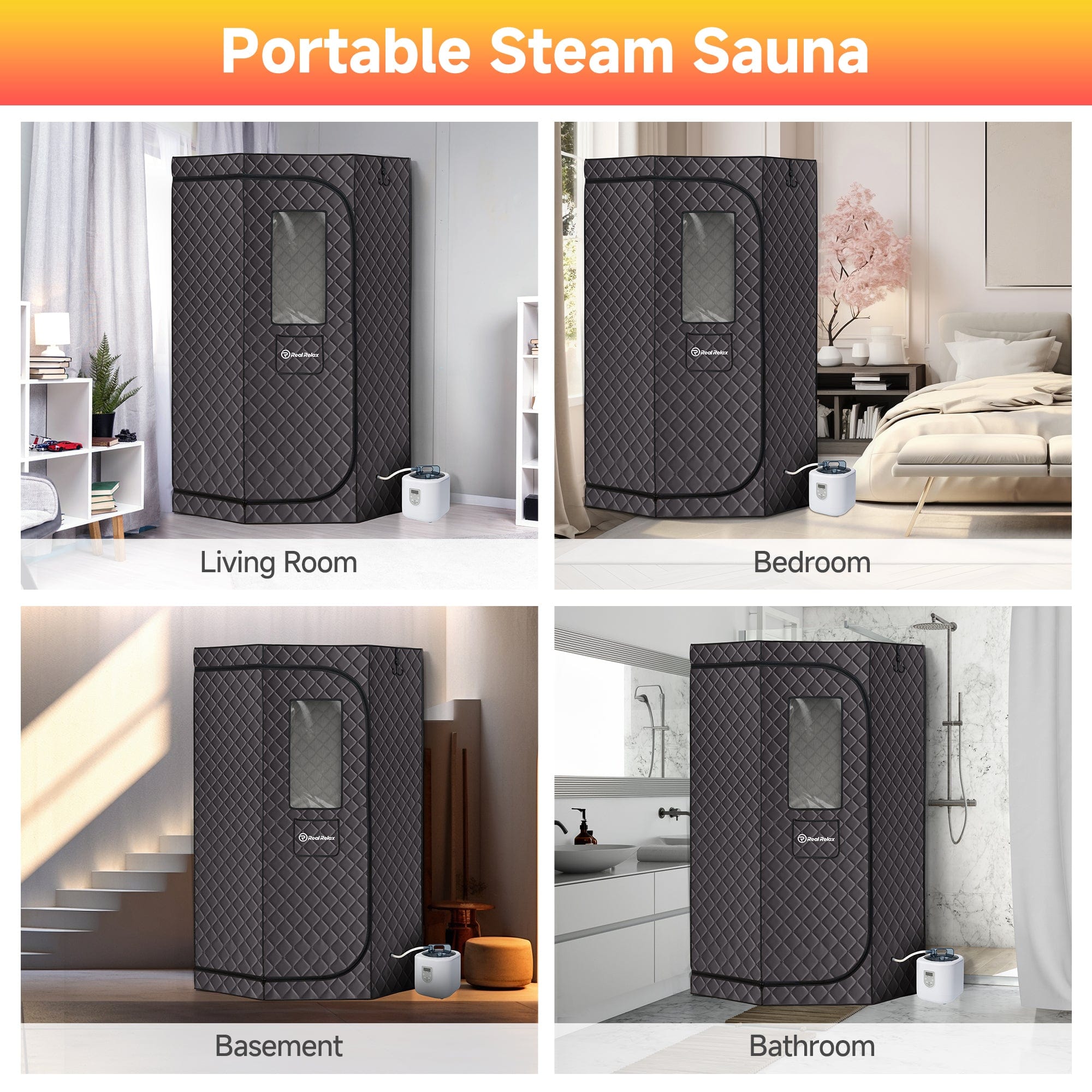 1-2 Person Portable Steam Sauna For Indoor