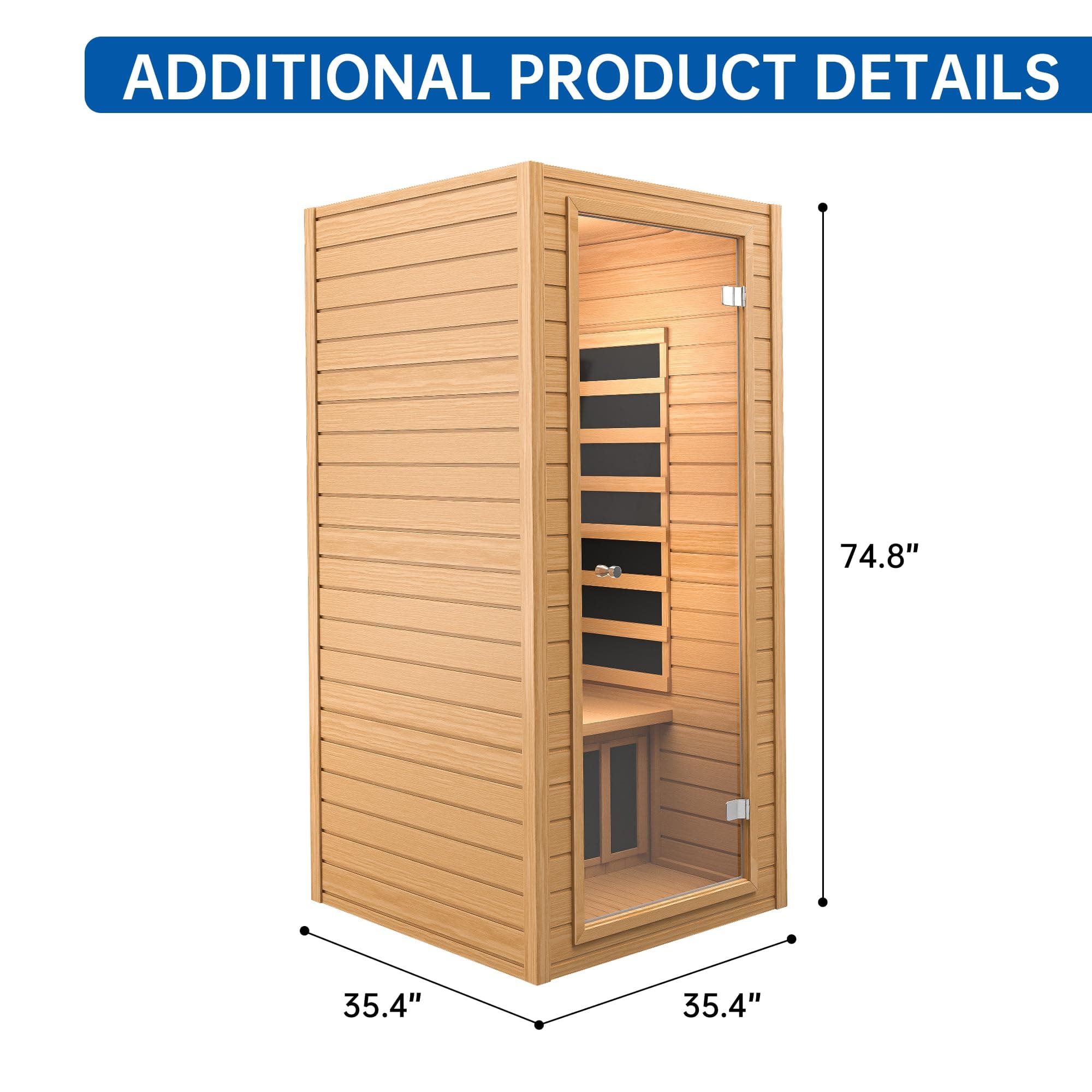 Indoor Infrared Sauna For 1 Person