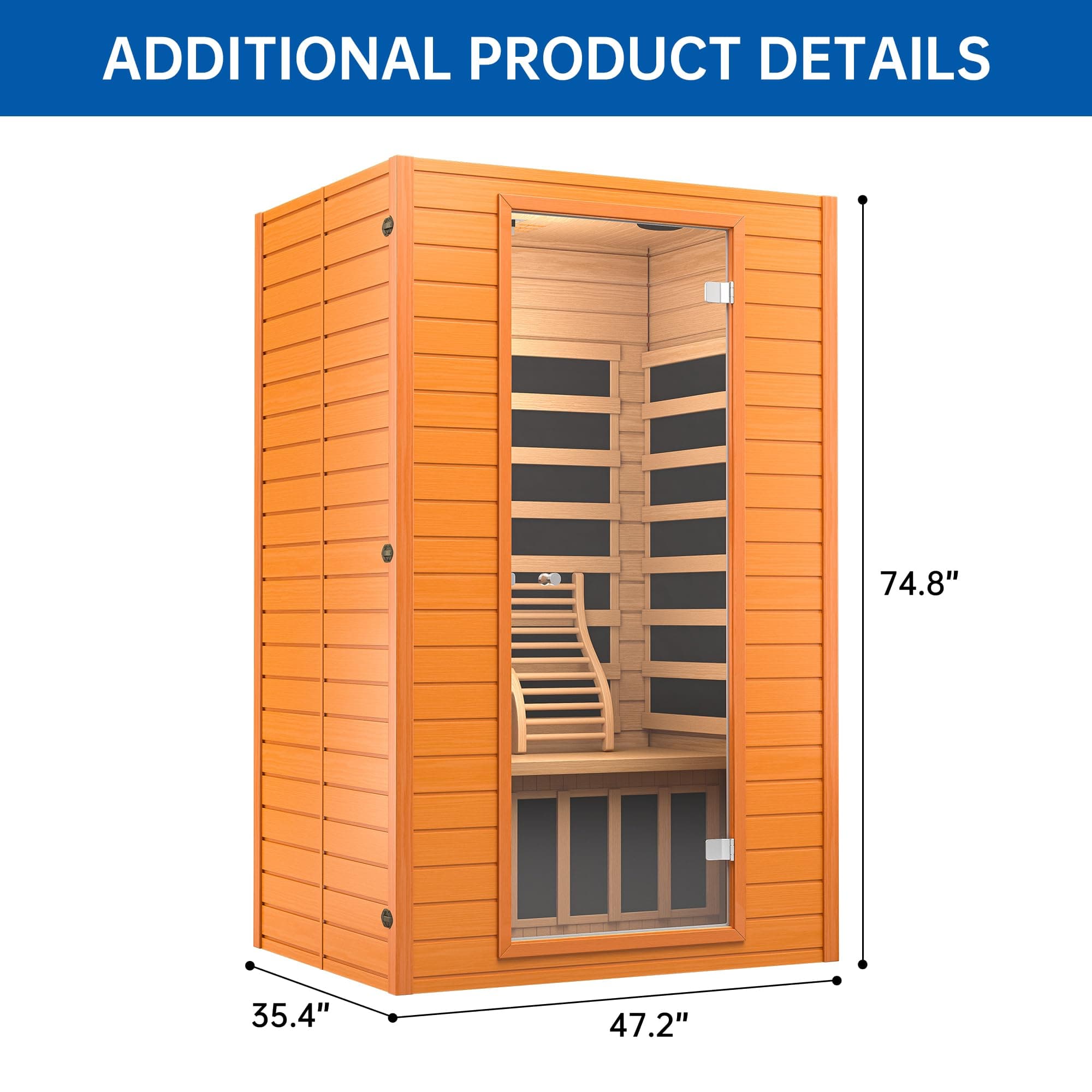 2 Person Infrared Sauna For Indoor